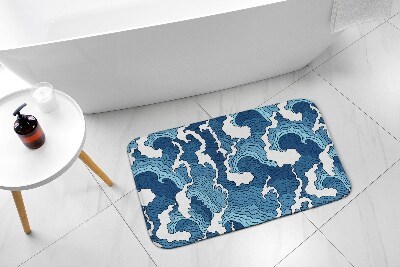 Bath mat Japanese Waves