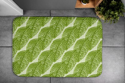 Bathroom rug Leaves