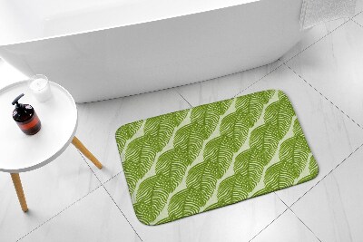 Bathroom rug Leaves