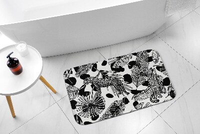 Non slip shower mat Leopard Savannah