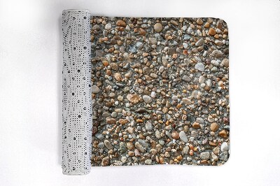 Non slip bath mat Stony beach