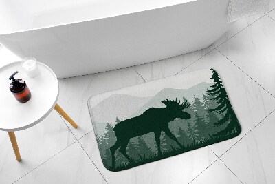 Bathmat Moose Nature