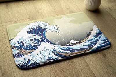 Bathroom rug Kanagawa Great wave