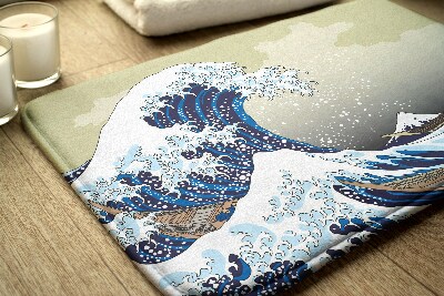 Bathroom rug Kanagawa Great wave