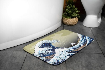 Bathroom rug Kanagawa Great wave