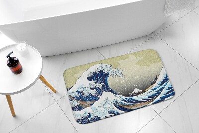 Bathroom rug Kanagawa Great wave