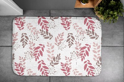 Non slip bath mat Leaves pattern