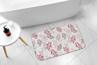 Non slip bath mat Leaves pattern