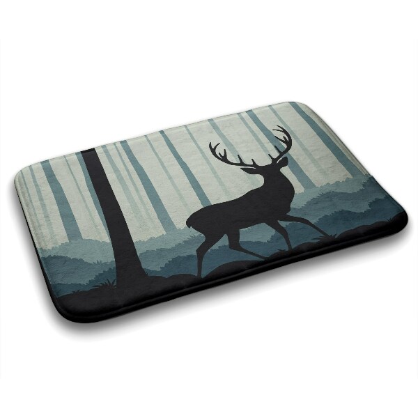 Bathroom mat Forest motif