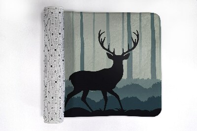 Bathroom mat Forest motif