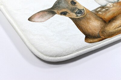 Bath mat Forest animals