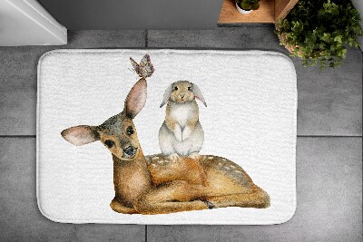 Bath mat Forest animals