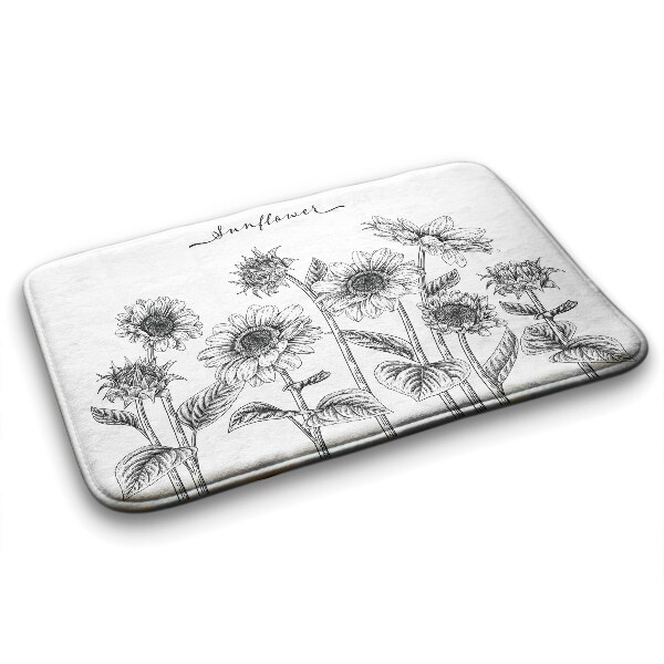 Bathmat Sunflowers Flowers