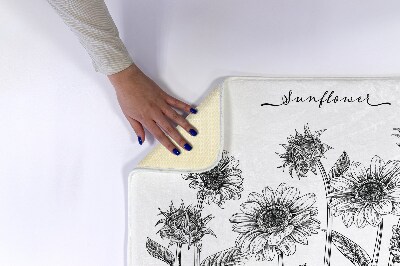 Bathmat Sunflowers Flowers