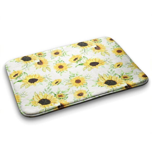 Bath mat Sunflowers Flowers