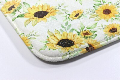 Bath mat Sunflowers Flowers