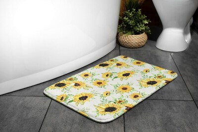 Bath mat Sunflowers Flowers