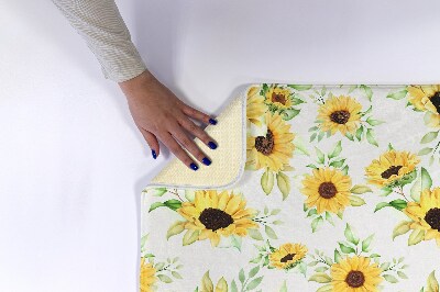 Bath mat Sunflowers Flowers