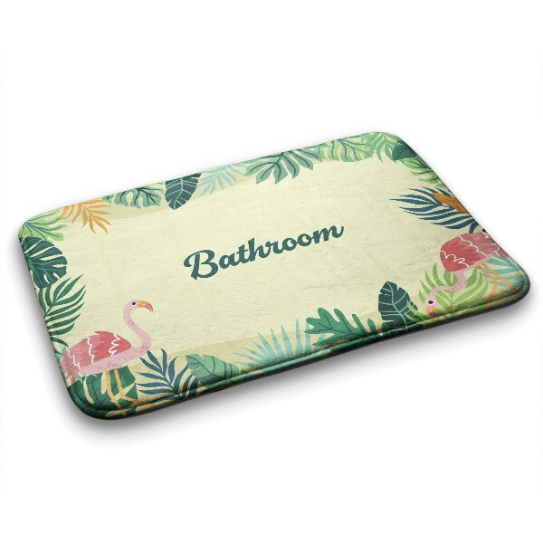 Bathroom mat Tropical animals