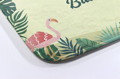 Bathroom mat Tropical animals