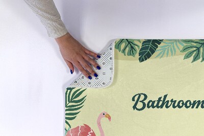 Bathroom mat Tropical animals