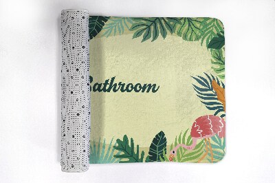 Bathroom mat Tropical animals