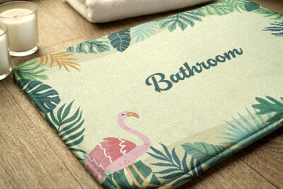 Bathroom mat Tropical animals