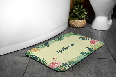 Bathroom mat Tropical animals