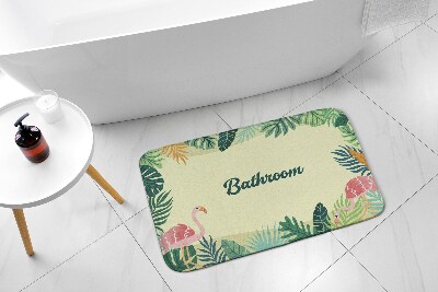 Bathroom mat Tropical animals