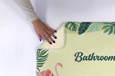 Bathroom mat Tropical animals