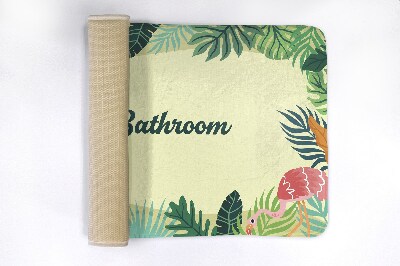 Bathroom mat Tropical animals