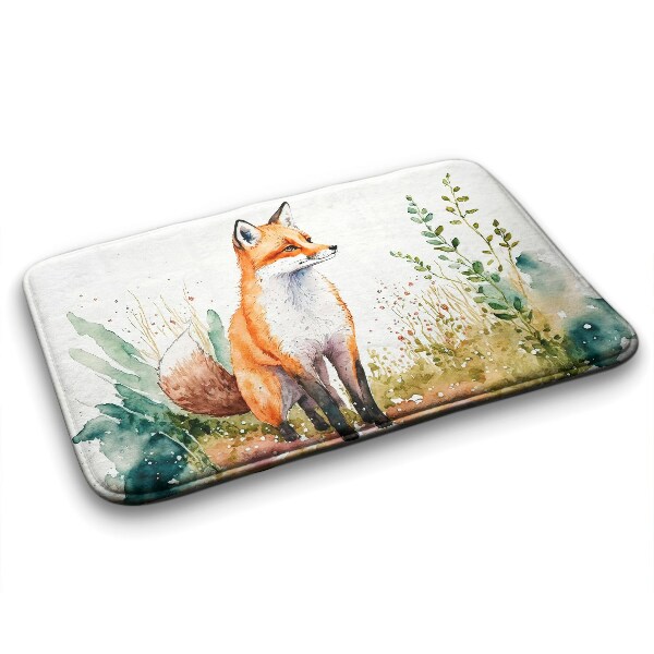 Bath rug Fox on the meadow