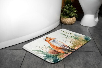 Bath rug Fox on the meadow