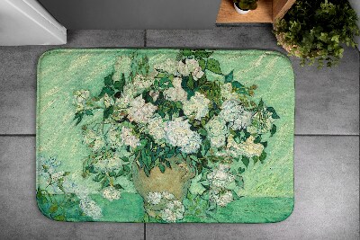 Bathroom rug Van Gogh Roses