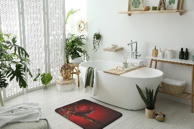 Non slip shower mat Red Apple