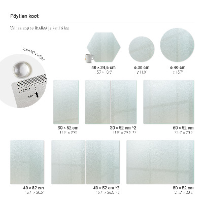 Rectangular translucent glass chopping board