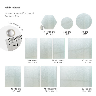 Rectangular translucent glass chopping board