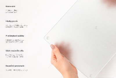 Round translucent glass chopping board