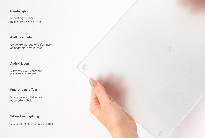 Round glass chopping board translucent