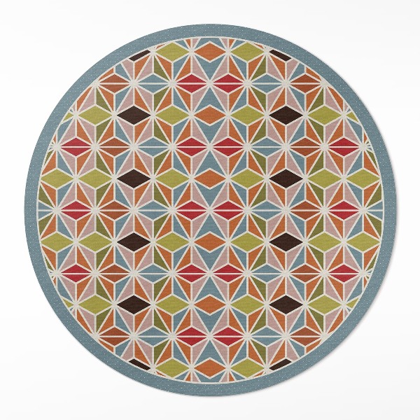 Vinyl rug Pastel geometric pattern