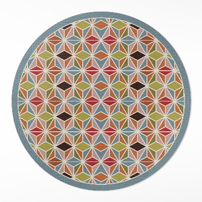Vinyl rug Pastel geometric pattern