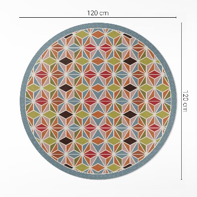 Vinyl rug Pastel geometric pattern