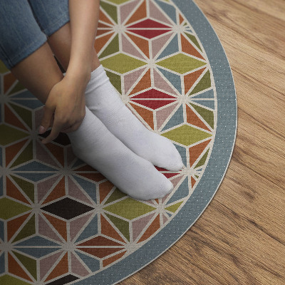 Vinyl rug Pastel geometric pattern