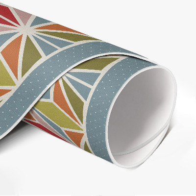 Vinyl rug Pastel geometric pattern