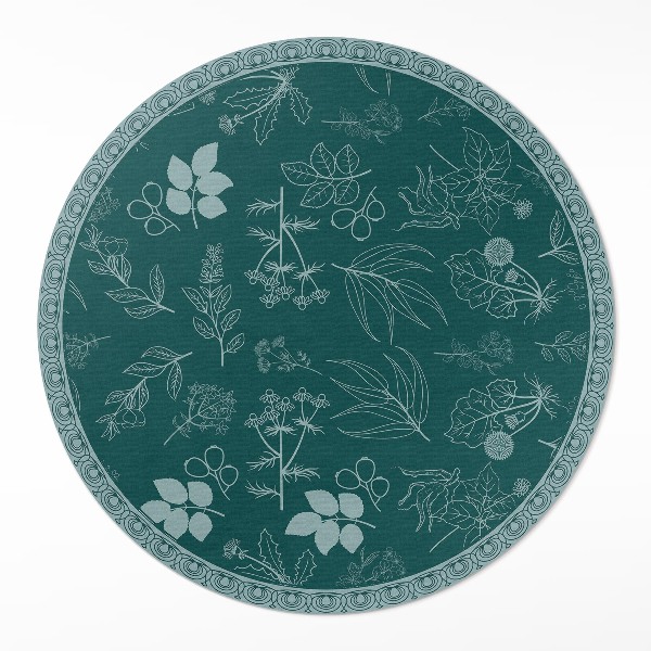 Vinyl floor rug Delicate plants