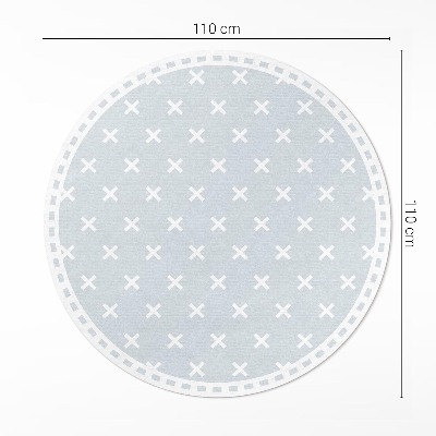 Vinyl rug Bright crosses minimalist pattern
