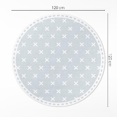 Vinyl rug Bright crosses minimalist pattern