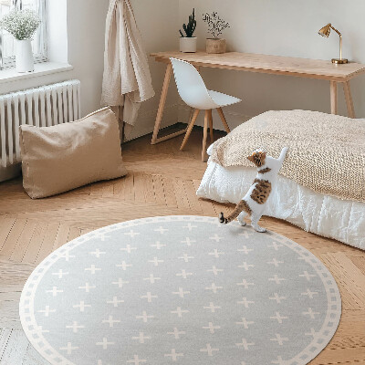 Vinyl rug Bright crosses minimalist pattern