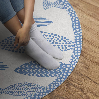 Pvc rug Patterned fish on light background