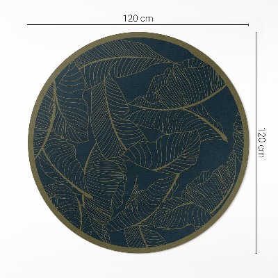 Pvc carpet Linear leaves fashion pattern